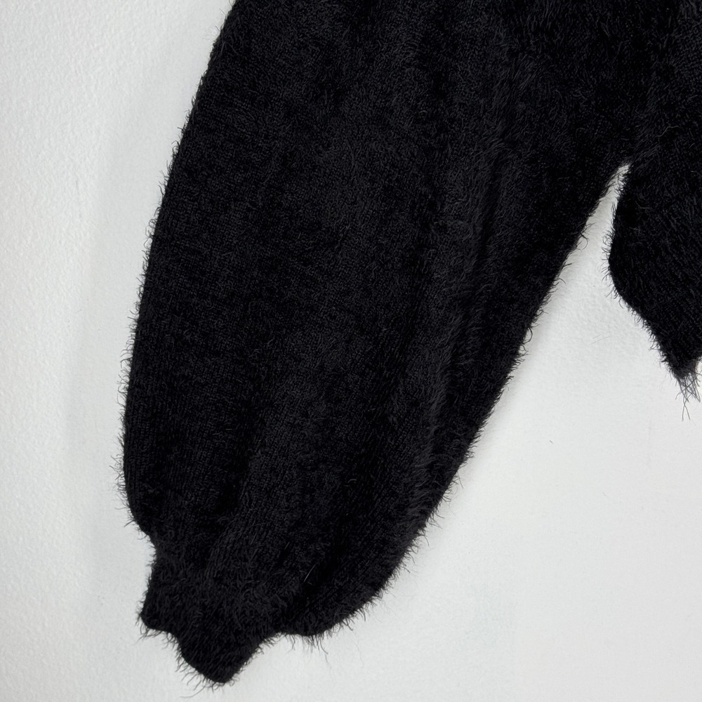 Killstar Pentagram Embroidered Cropped Sweater Eyelash Gothic Medium Witchy Emo - Picture 7 of 9